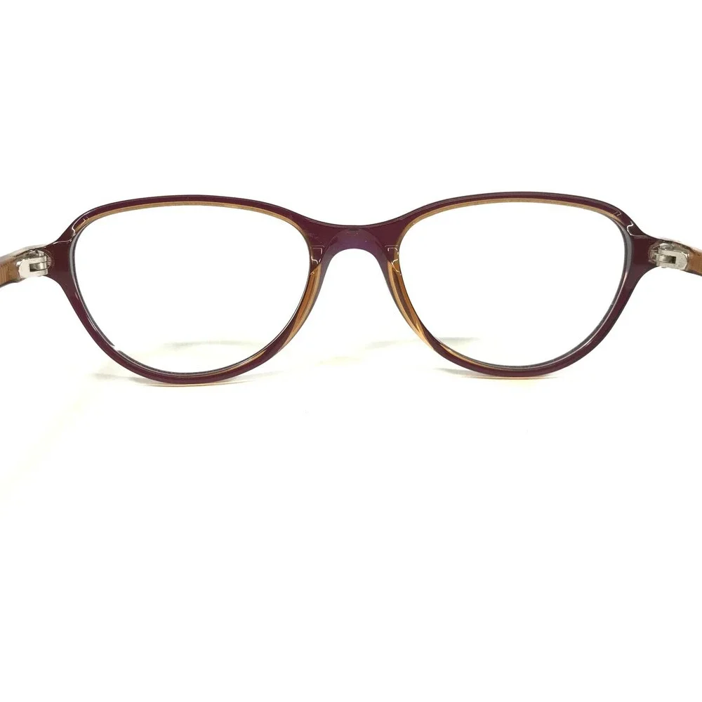 Vintage la Eyeworks Eyeglasses Frames BUBBLE 259 Transp Purple Brown 47-17-135